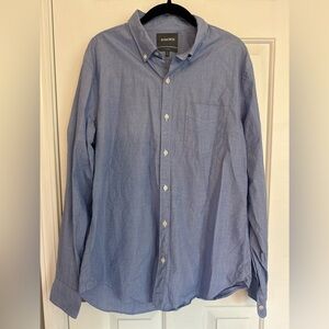 Bonobos Shirt ~ Adult Men’s size Large ~ Blue Slim Fit - Long Sleeve